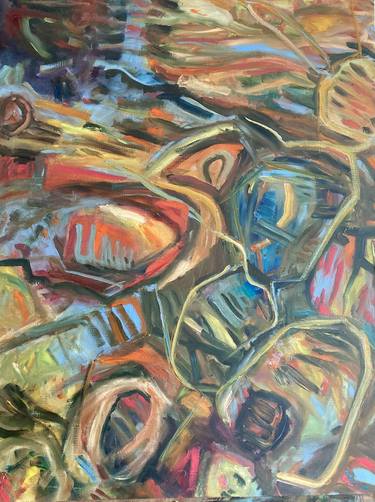 Original Abstract Expressionism Abstract Paintings by Rosemary Lawrey