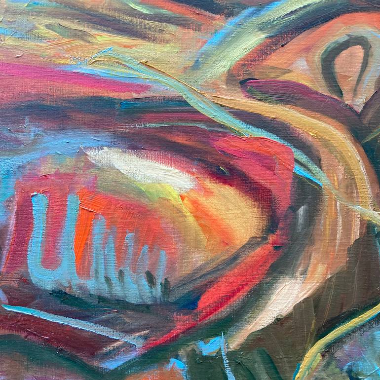 Original Abstract Expressionism Abstract Painting by Rosemary Lawrey