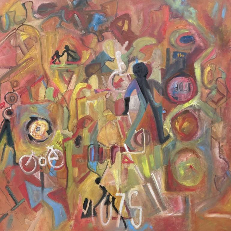 Original Pop Art Abstract Paintings by Rosemary Lawrey