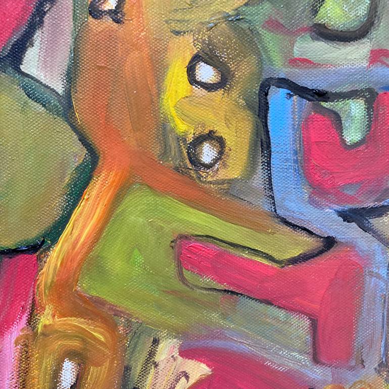Original Painterly Abstraction Transportation Painting by Rosemary Lawrey