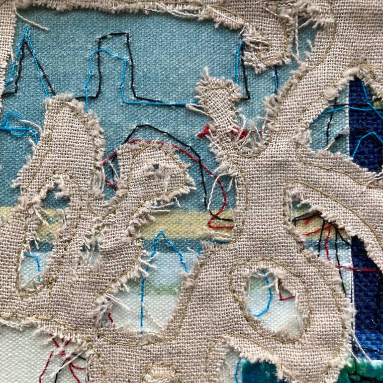 Original Expressionism Abstract Mixed Media by Rosemary Lawrey