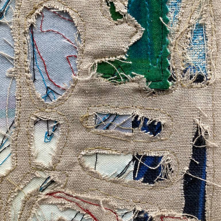 Original Expressionism Abstract Mixed Media by Rosemary Lawrey