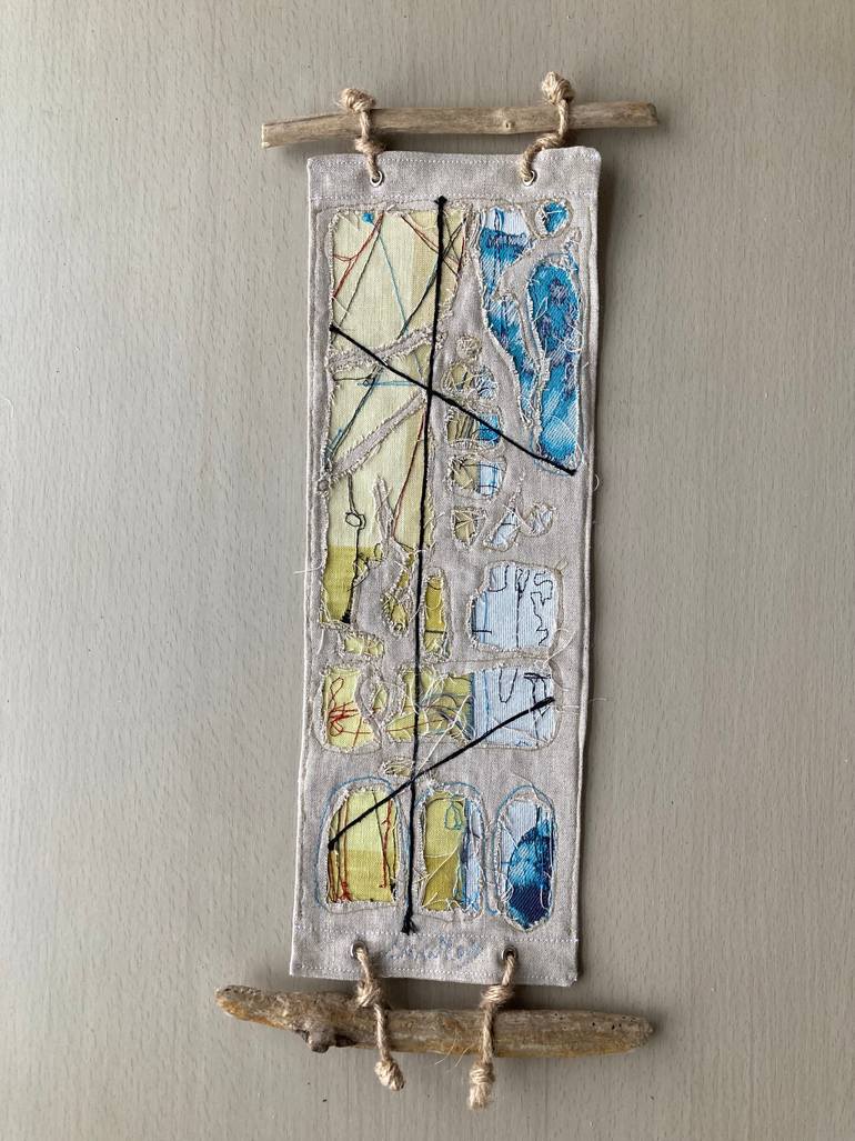 Original Modernism Abstract Mixed Media by Rosemary Lawrey