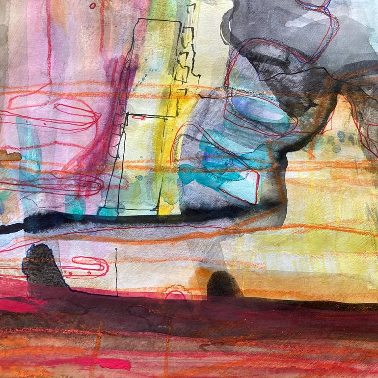 Original Abstract Expressionism Abstract Painting by Rosemary Lawrey