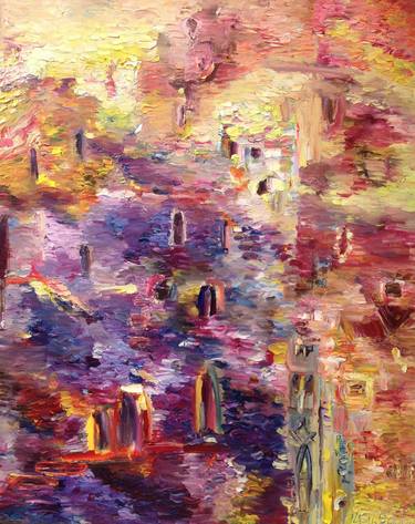 Original Abstract Expressionism Architecture Paintings by Rosemary Lawrey