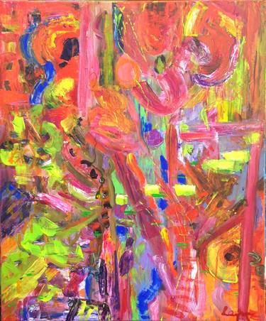 Original Abstract Expressionism Abstract Paintings by Rosemary Lawrey