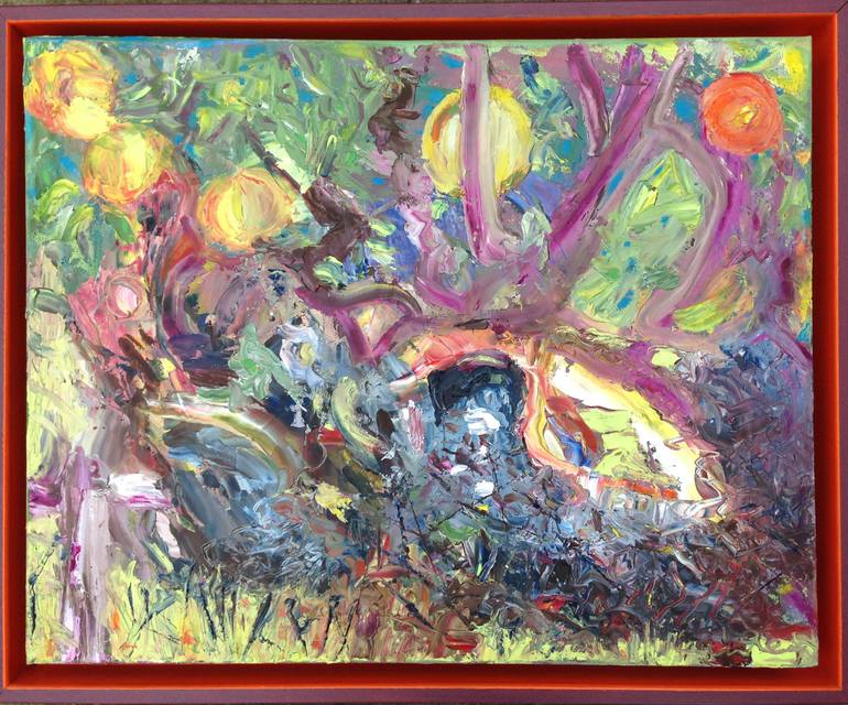 Original Expressionism Landscape Painting by Rosemary Lawrey