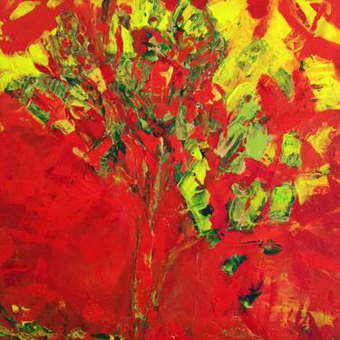 Original Abstract Tree Paintings by Rosemary Lawrey