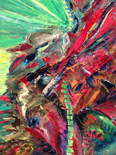 Original Abstract Expressionism Animal Paintings by Rosemary Lawrey
