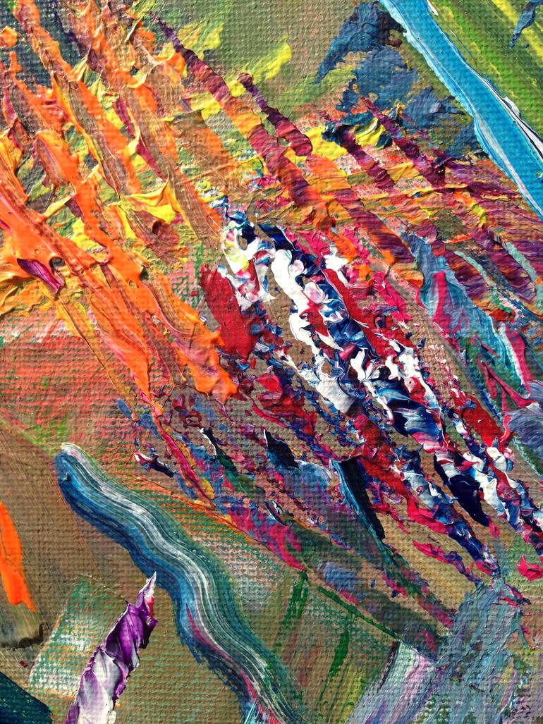 Original Abstract Expressionism Abstract Painting by Rosemary Lawrey