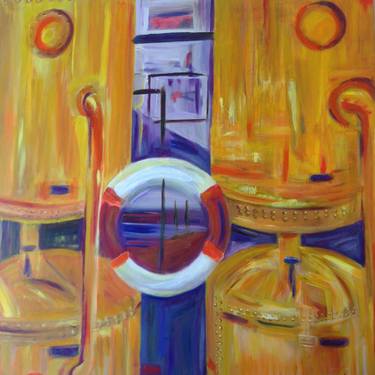 Original Abstract Architecture Paintings by Rosemary Lawrey