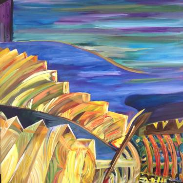 Original Abstract Architecture Paintings by Rosemary Lawrey