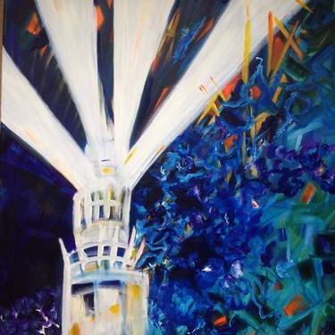 Original Abstract Architecture Paintings by Rosemary Lawrey