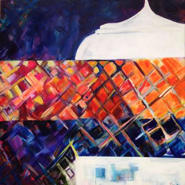 Original Abstract Architecture Paintings by Rosemary Lawrey