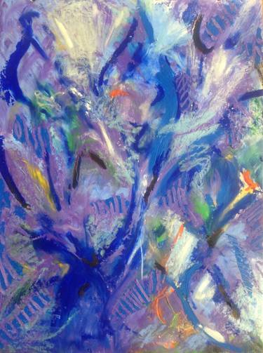 Original Abstract Garden Paintings by Rosemary Lawrey