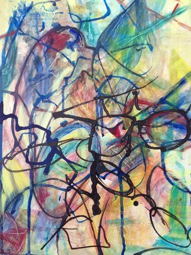 Original Abstract Expressionism Abstract Paintings by Rosemary Lawrey