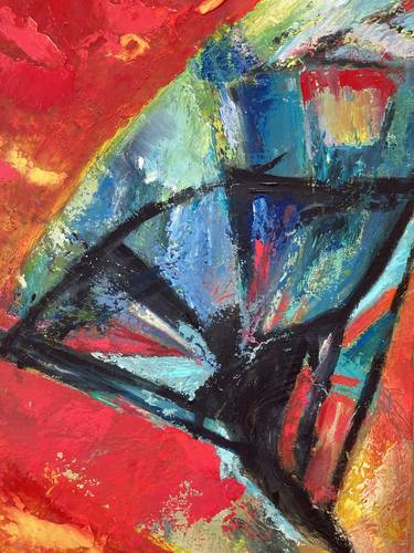 Original Abstract Sport Paintings by Rosemary Lawrey