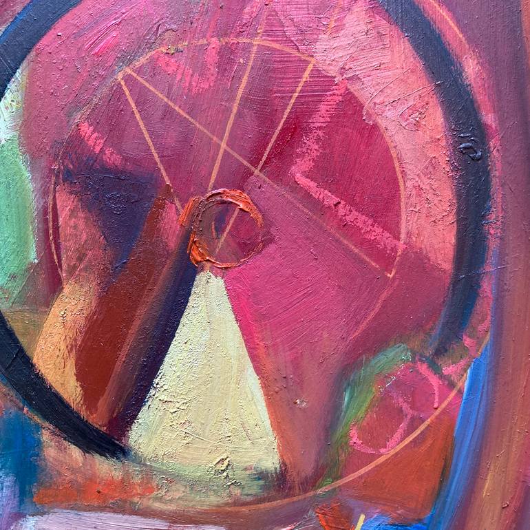 Original Abstract Expressionism Abstract Painting by Rosemary Lawrey