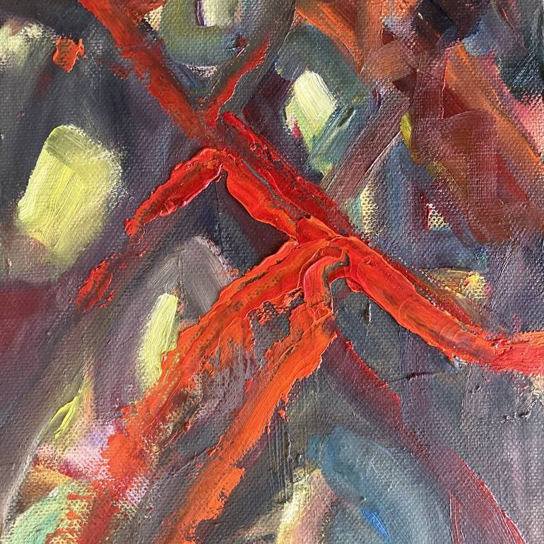 Original Abstract Expressionism Abstract Painting by Rosemary Lawrey