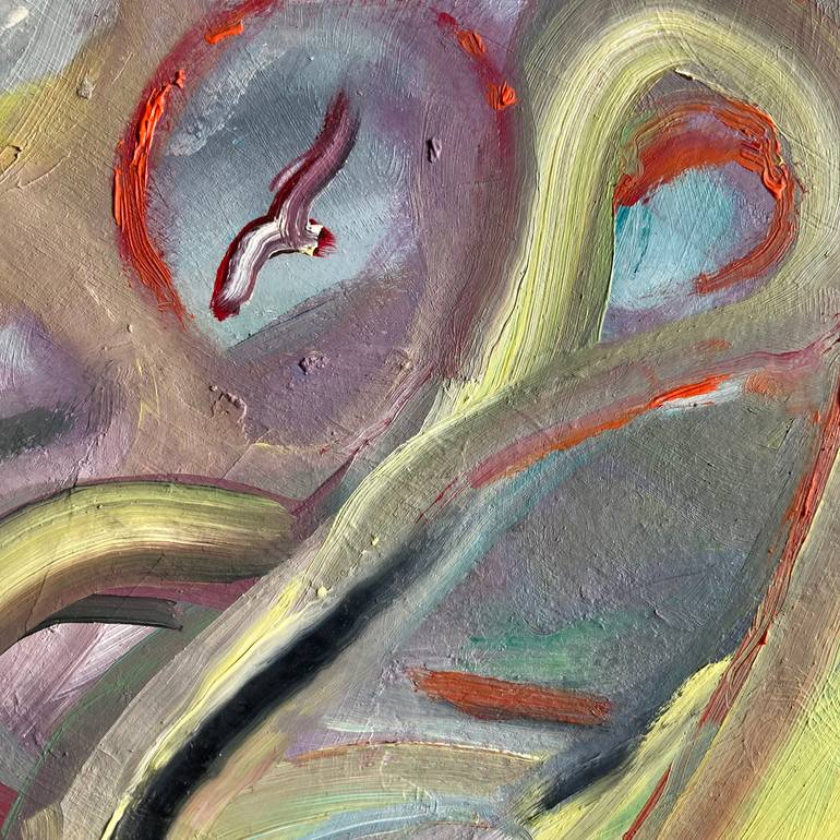 Original Abstract Expressionism Abstract Painting by Rosemary Lawrey