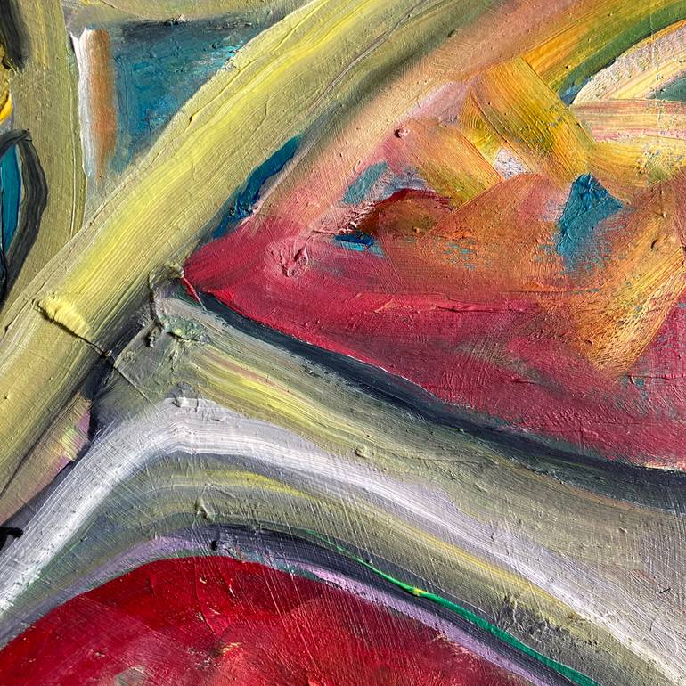 Original Abstract Expressionism Abstract Painting by Rosemary Lawrey