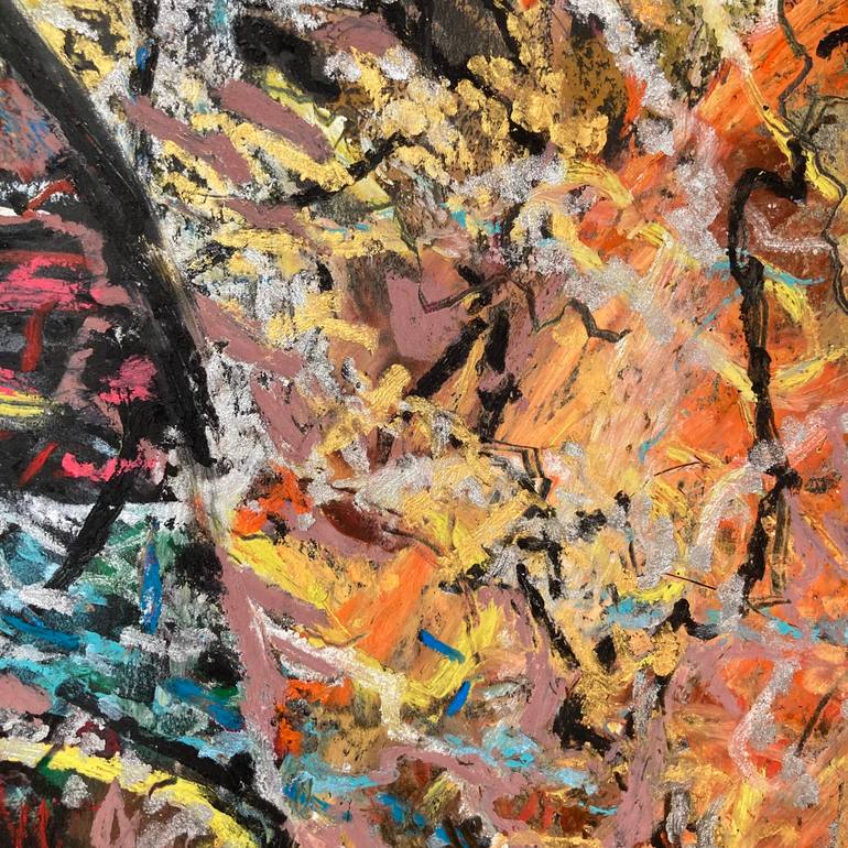 Original Abstract Expressionism Abstract Painting by Rosemary Lawrey