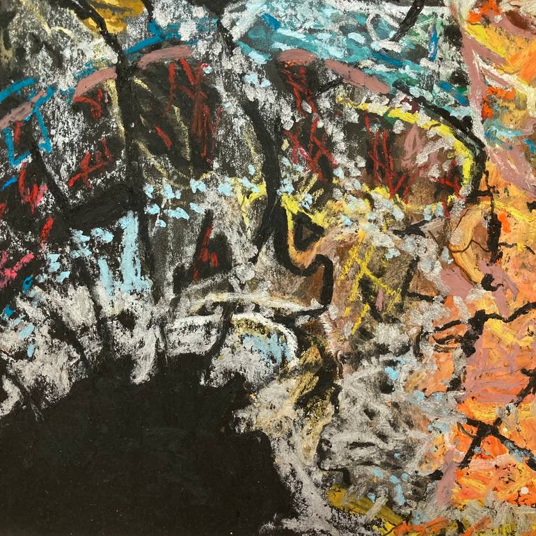 Original Abstract Expressionism Abstract Painting by Rosemary Lawrey