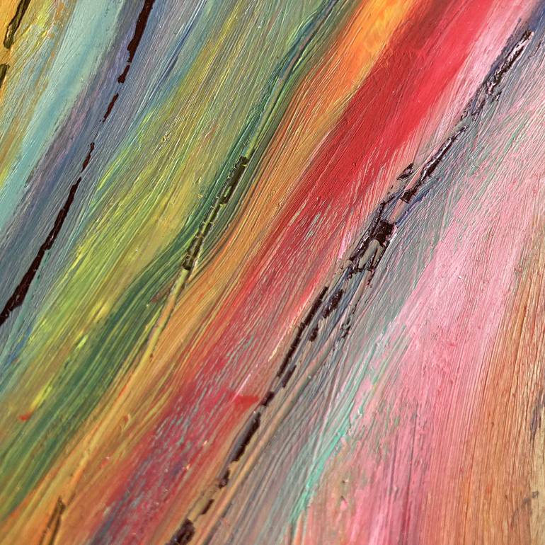 Original Abstract Expressionism Abstract Painting by Rosemary Lawrey