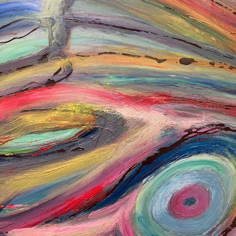 Original Abstract Expressionism Abstract Painting by Rosemary Lawrey