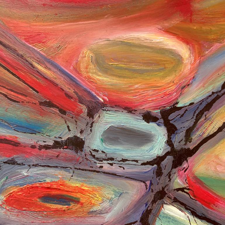 Original Abstract Expressionism Abstract Painting by Rosemary Lawrey