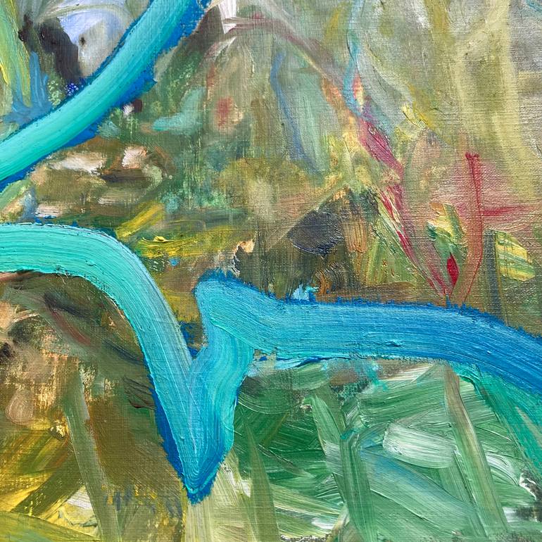 Original Abstract Expressionism Abstract Painting by Rosemary Lawrey