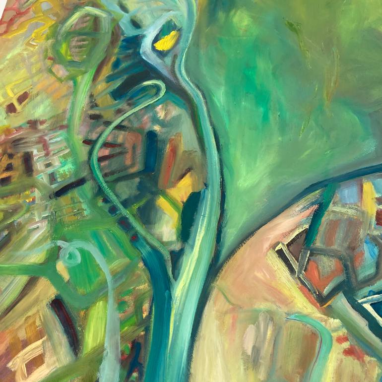 Original Abstract Expressionism Abstract Painting by Rosemary Lawrey