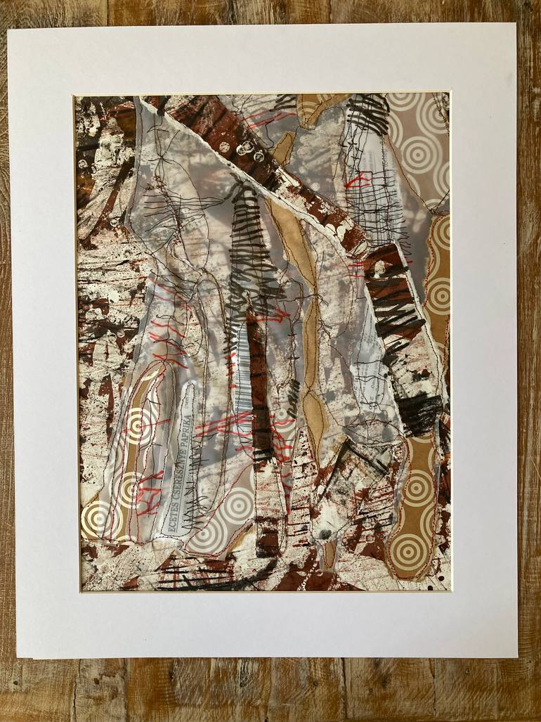 Original Abstract Expressionism Abstract Drawing by Rosemary Lawrey