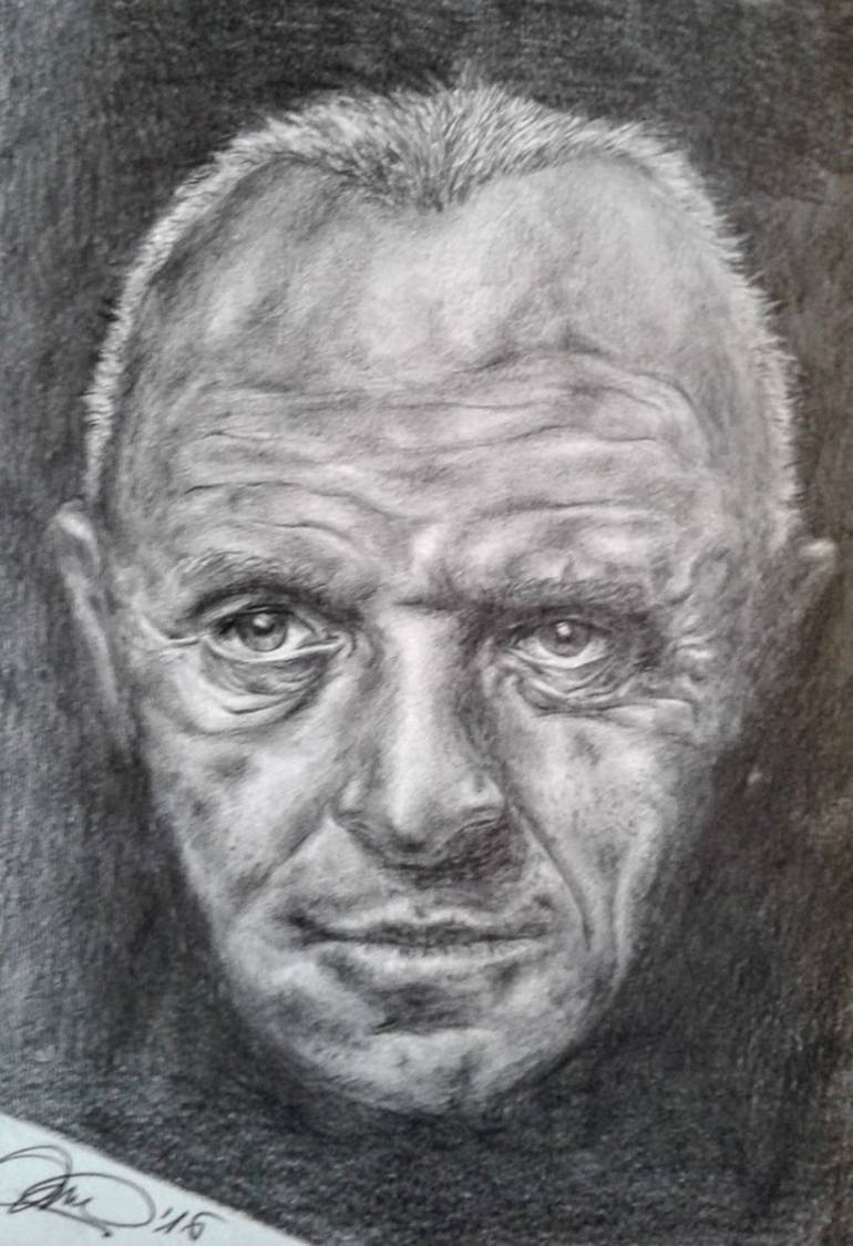 Anthony Hopkins Drawing by Monica De Bellis | Saatchi Art