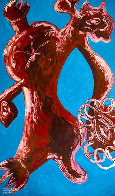 Original Abstract Nude Paintings by Carl Gamester