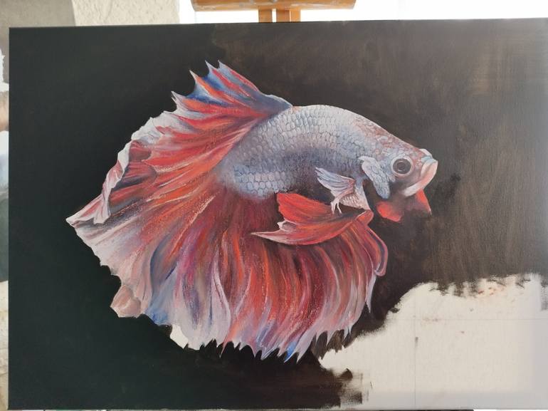 Original Figurative Fish Painting by Tomas Castano