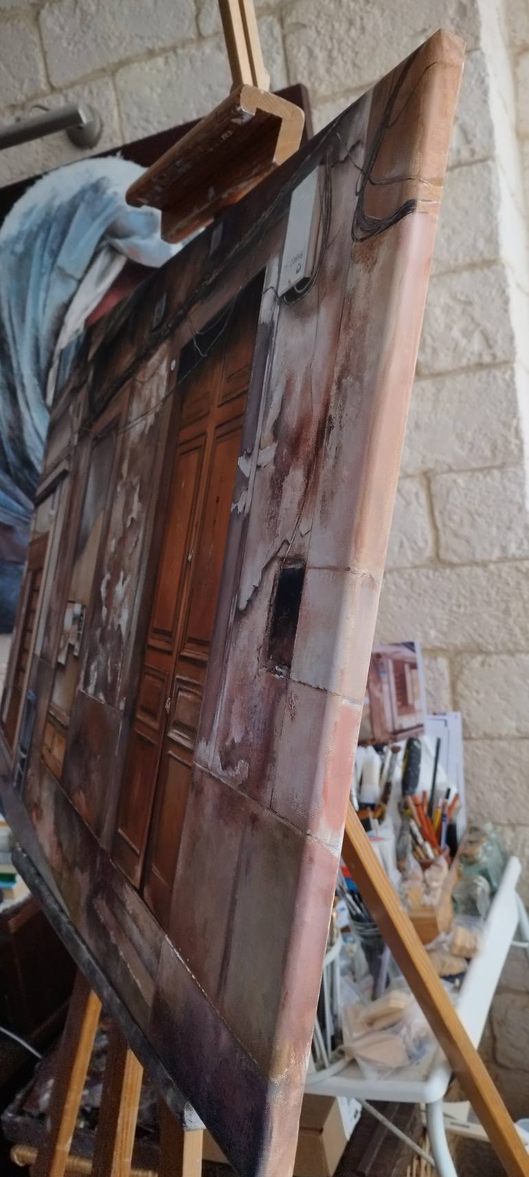 Original Impressionism Architecture Painting by Tomas Castano