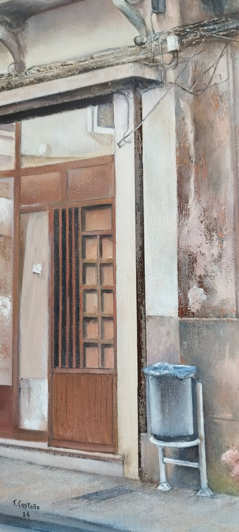 Original Impressionism Architecture Painting by Tomas Castano