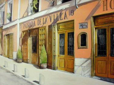 Original Architecture Painting by Tomas Castano