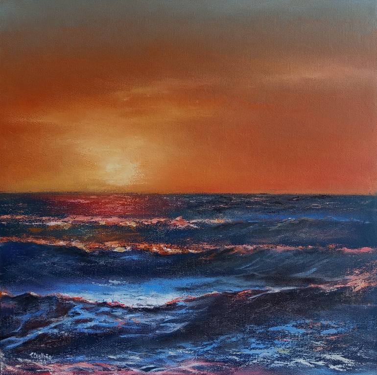 Print of Photorealism Seascape Paintings by Tomas Castano