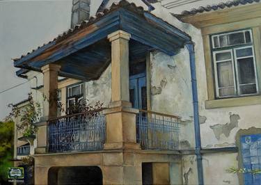 Original Photorealism Architecture Painting by Tomas Castano