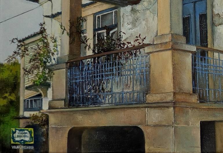Original Photorealism Architecture Painting by Tomas Castano