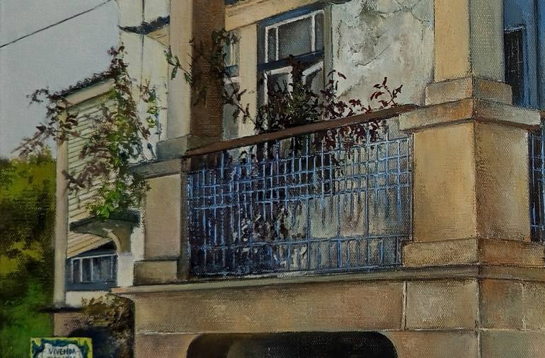 Original Photorealism Architecture Painting by Tomas Castano
