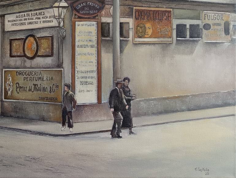 Original Figurative Architecture Painting by Tomas Castano