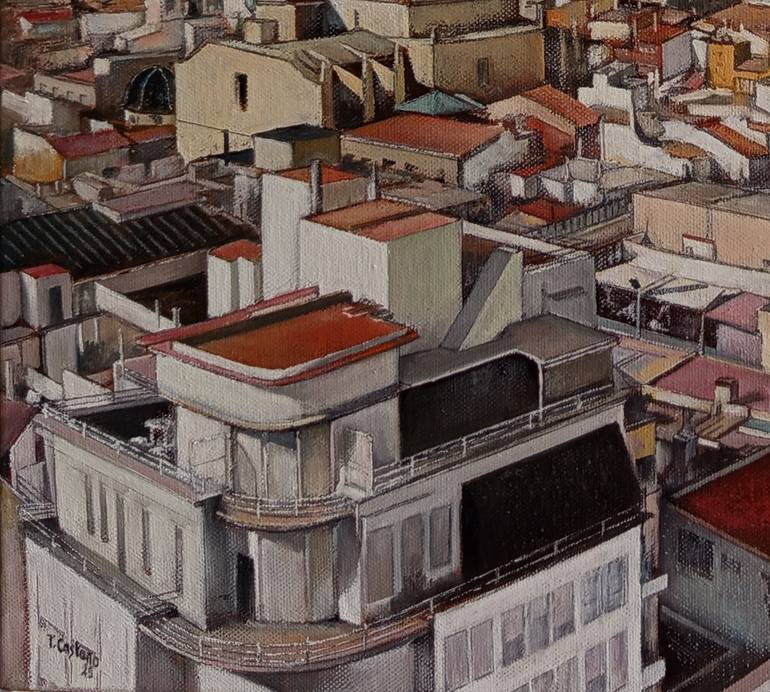 Original Realism Cities Painting by Tomas Castano