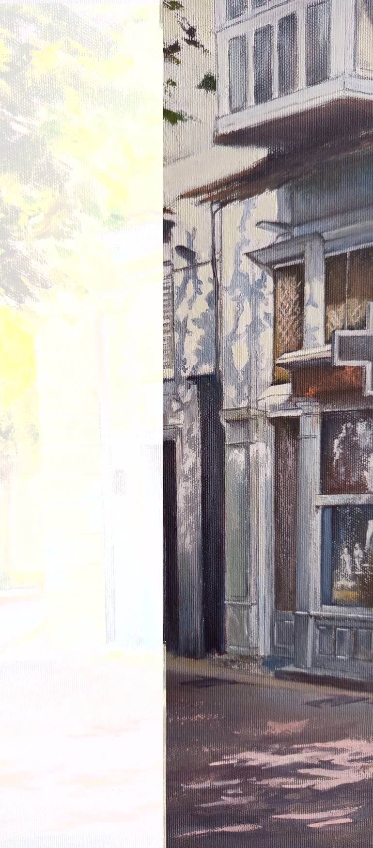 Original Figurative Architecture Painting by Tomas Castano