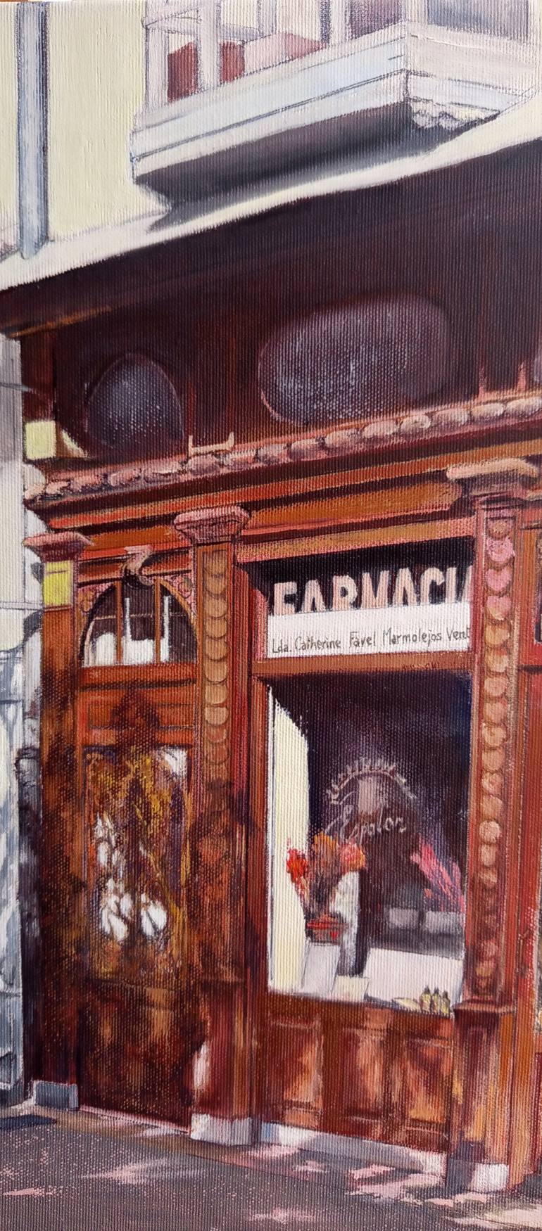 Original Figurative Architecture Painting by Tomas Castano