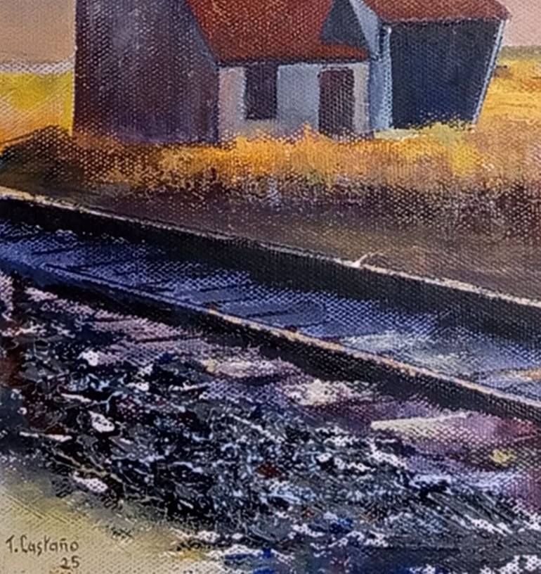 Original Impressionism Architecture Painting by Tomas Castano