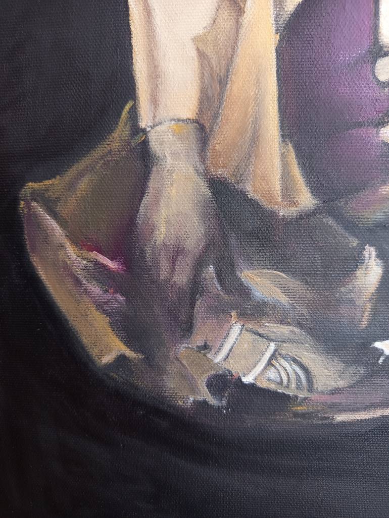 Original Photorealism Women Painting by Tomas Castano