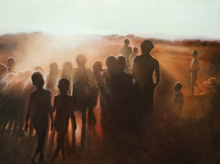 Original People Painting by Tomas Castano